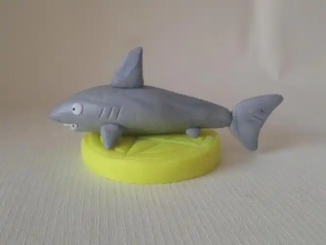 简单粘土创意鲨鱼小妙招