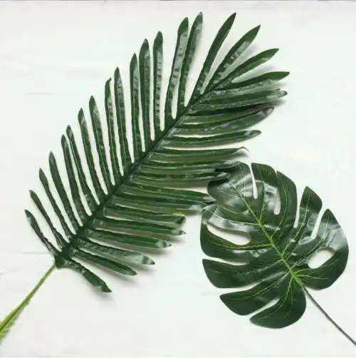 仿真椰子叶 凤尾葵叶仿真绿植仿真树叶假树开业花篮插花 配件装饰