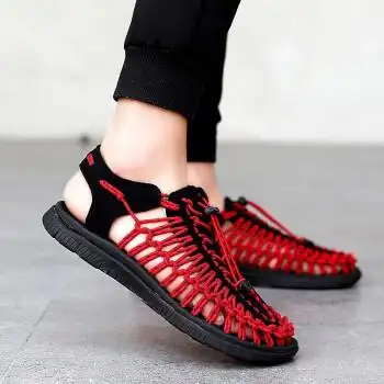 60凉鞋男夏季户外沙滩鞋镂空布凉鞋休闲男士舒适百搭新品艾玲1980