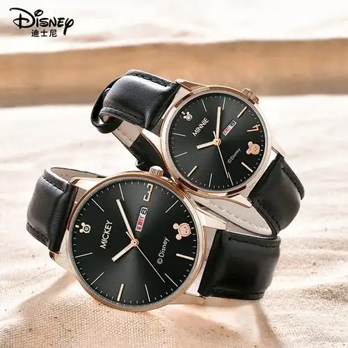 迪士尼情侣手表情侣款一对防水机械男女款学生生日七夕礼物送女友