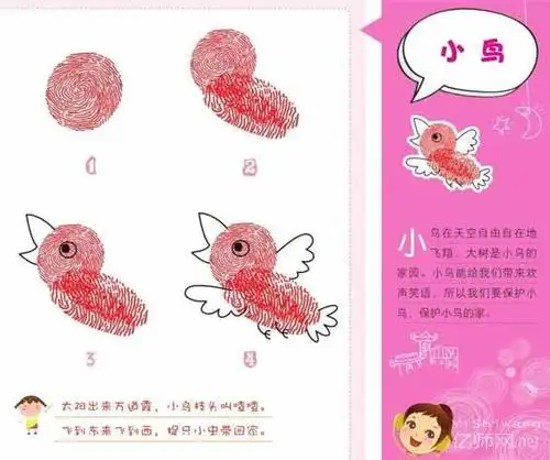 很全的幼儿手指印画图片_简笔画_好幼师网_好幼师官网