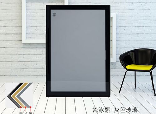 出写 定制极简玻璃柜门轻奢窄边平开门衣柜书柜酒柜门铝合金钢化玻璃