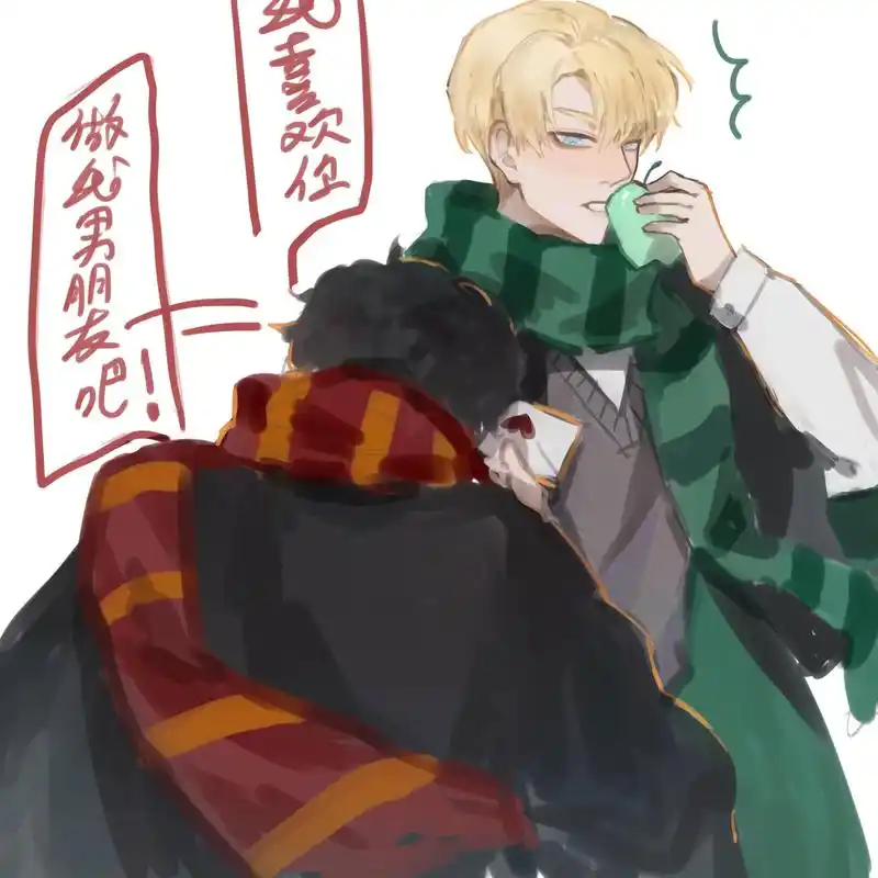 哈利波特  #哈利 #德拉科马尔福 #马尔福 #德哈 #画 - 抖音