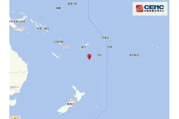 2022年7月28日斐济群岛5.7级地震