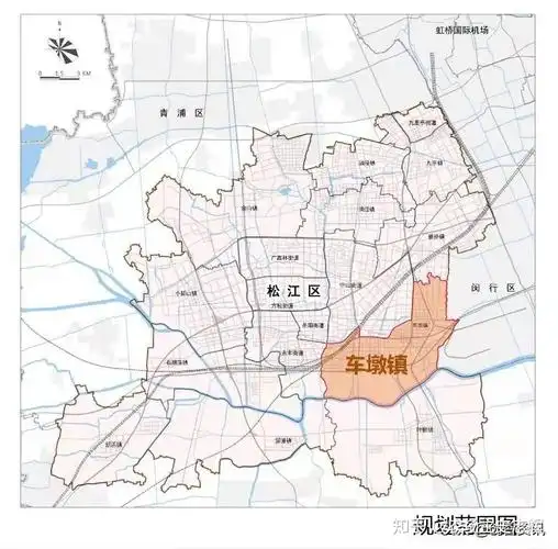 松江区车墩镇最新规划出炉同九亭镇新桥镇同时依靠闵行主城区