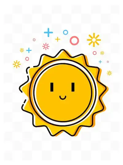 mbe天气卡通 i>图 /i> i>标 /i> i>晴 /i>矢量元素