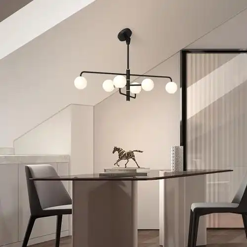 斜面吊灯复式阁楼斜坡尖顶卧室书房客厅一字艺术设计创意造型灯具