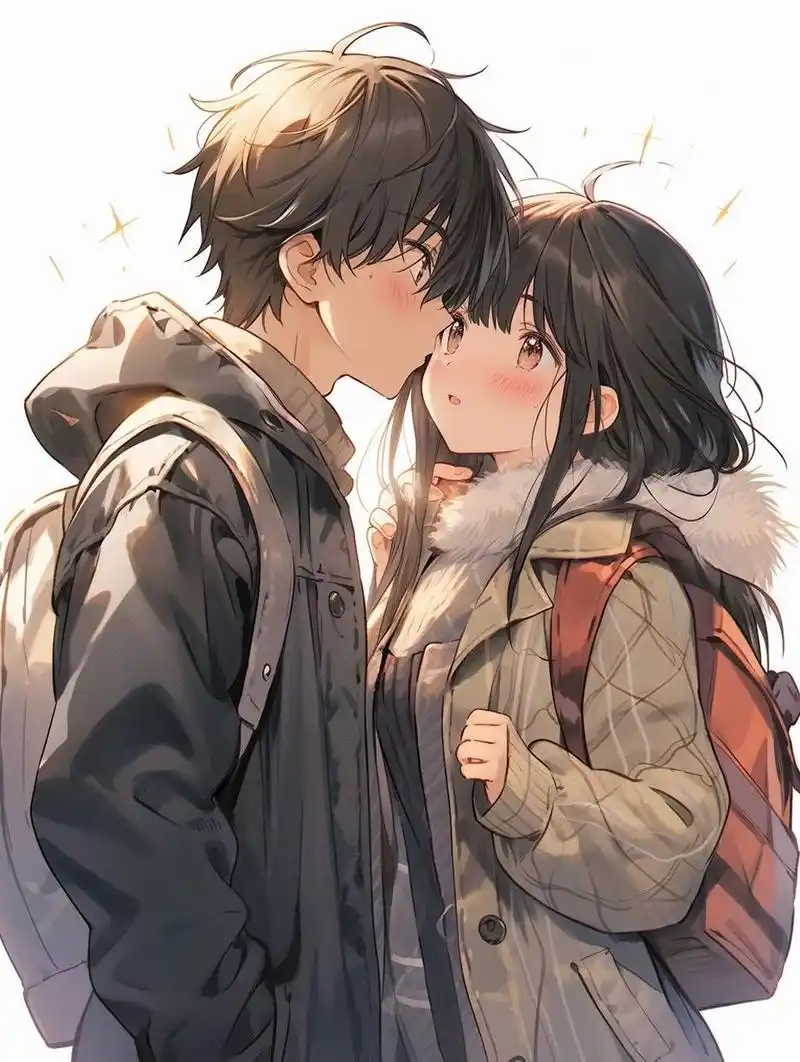 甜疯啦06kiss～kiss～情侣亲亲壁纸| 头像壁纸 我看到了一对情侣在