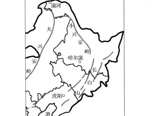 2东北三省因为其特殊的地理环境特点,也叫做白山黑水之地.