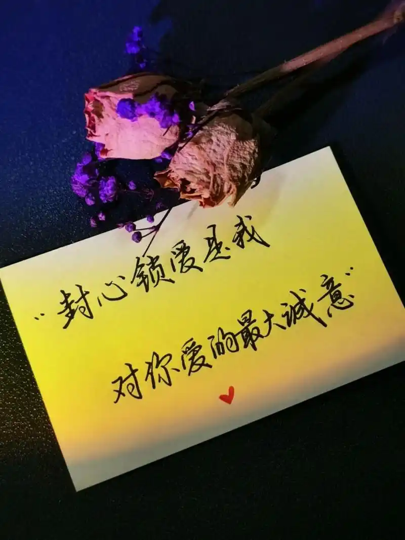7815封心锁爱 这是对你最大的诚意 #手写# #手写文案# #朋友圈