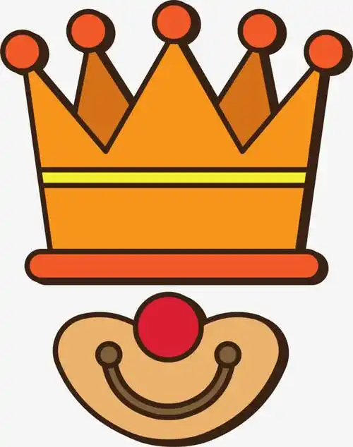 卡通皇冠小丑头像素材免费下载_觅元素