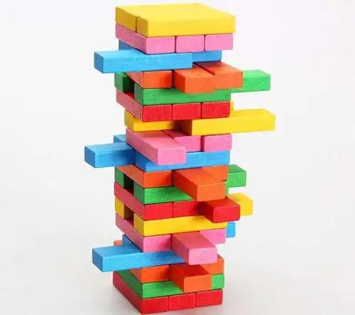 一起里来pk下,看谁的叠叠乐大楼盖的高现在升级版玩法—大型叠叠高