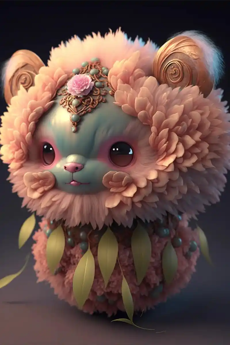 萌版小狮子舞起来~#变身小动物 #可爱猫爪舞 #ai绘画 # - 抖音