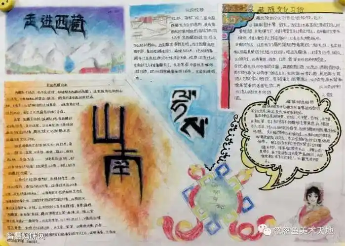 二年级关于五五甘南的手抄报一年级五一手抄报