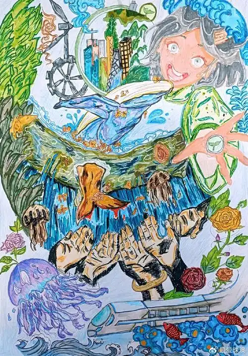 "爱卫新征程 健康广东行"青少年绘画 珠海市"初中组"优秀作品欣赏