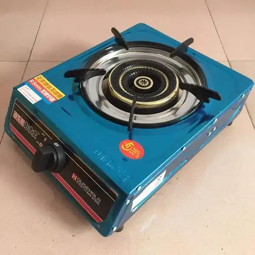 电子打火煤气单灶液化气农村沼气不锈钢炉具家用燃气猛火灶头直销