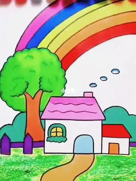 幼儿园房子简笔画装饰