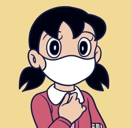 头像戴口罩的卡通动漫人物
