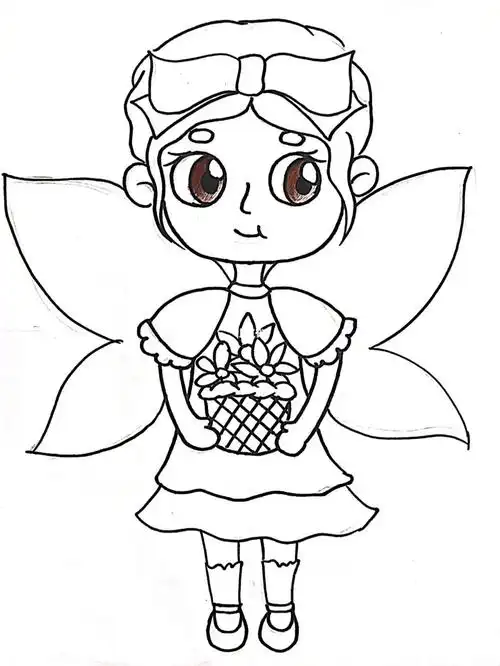 儿童画  #动漫 #女生 #蝴蝶 #蝴蝶仙子