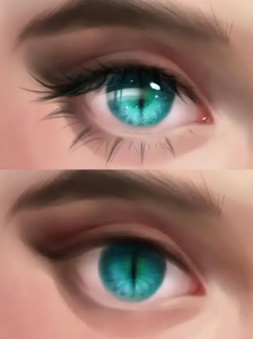 厚涂眼睛细节画法细节提升整体