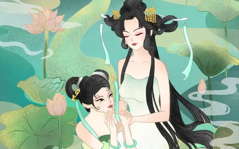 白蛇缘起原创插画