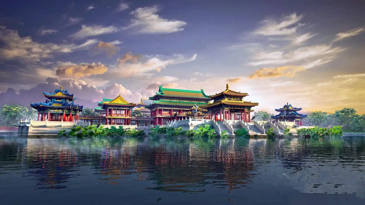 圆明园3d全景复原图:十分壮观,太美了.