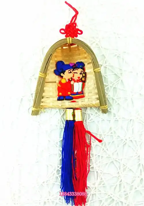 韩国民俗朝鲜族工艺品簸箕挂件校园活动小礼品婚庆创意家居挂件