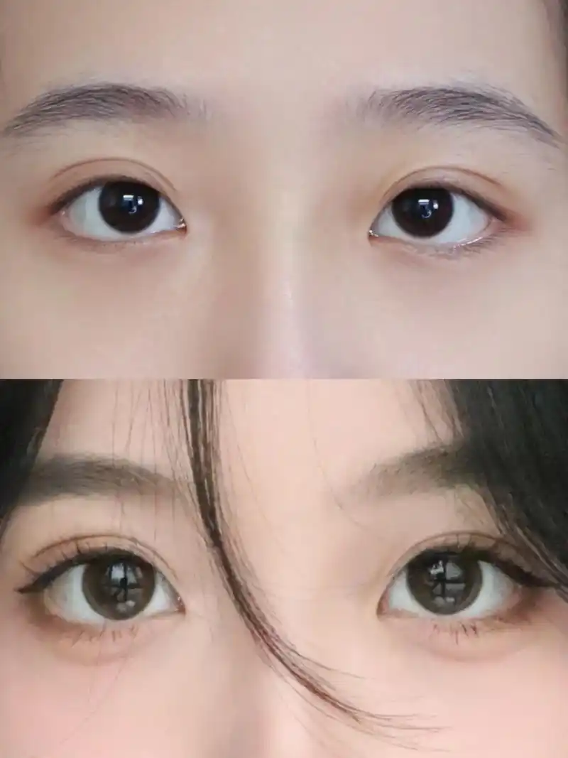 圆圆眼眼线怎么画!新手教程!先找到眼尾的阴影,沿着眼势拉出一 - 抖音