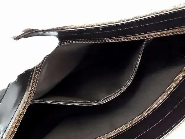 1円 ■极美品■ paolo gucci パオログッチ ナイロンキャンバス×レザ