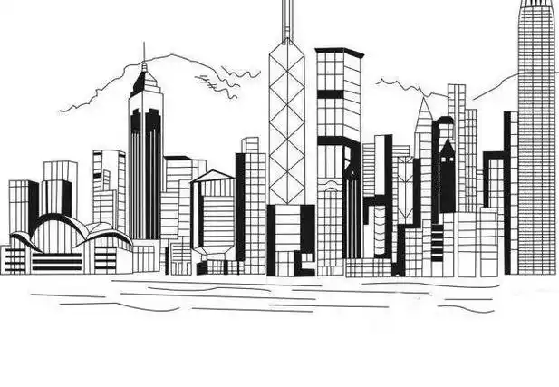 香港标志性建筑简笔画的画法图片_香港简笔画_亲子简笔画大全