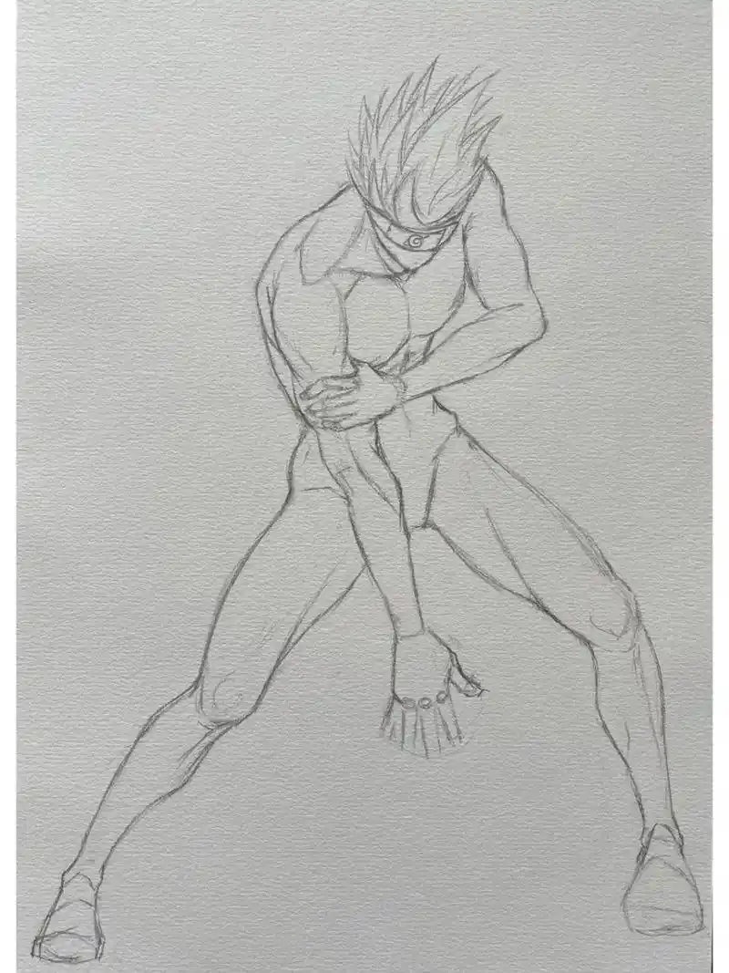 卡卡西手绘-火影忍者