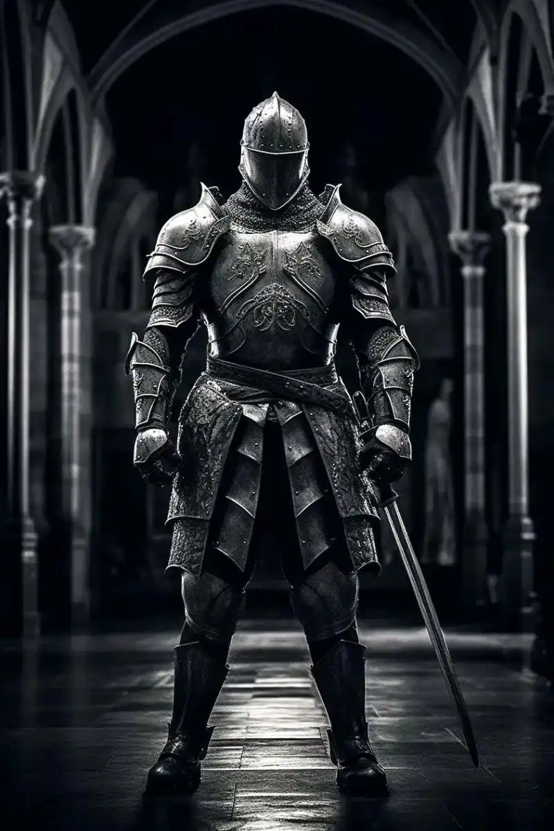 欧洲铠甲巅峰代表作应该是米兰盔甲和哥特盔甲,出现于14世纪,在当时