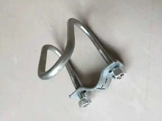 定制双u型卡扣u型管卡镀锌十字扣件钢管连接件脚手架固定卡箍 75卡1寸