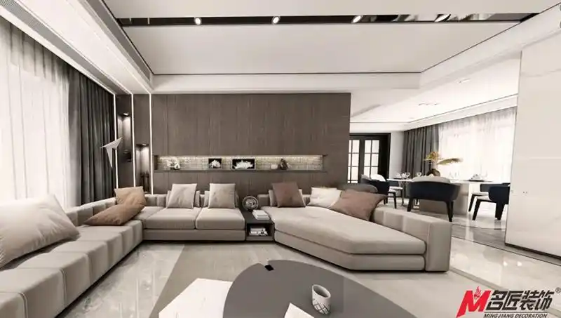 昭通室内装修设计240平方米大平层-现代轻奢风格静心享受家的馥郁