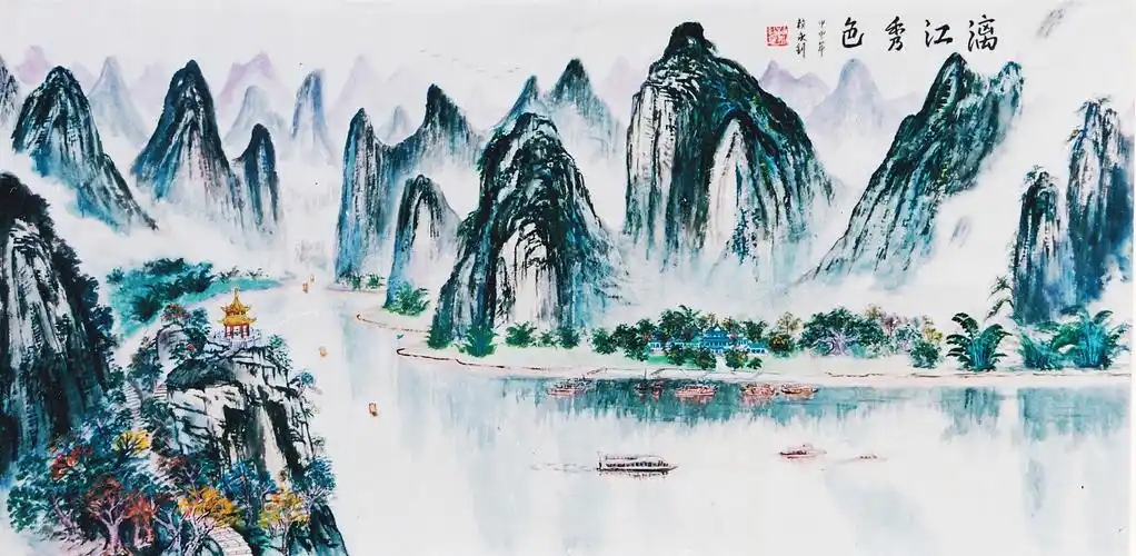 于2003年创作,中国画四尺整张138*70cm桂林|插画师赖永钊0|0|47原创