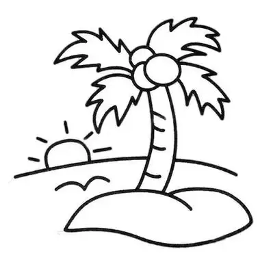 春天到了,教你画一幅漂亮的风景简笔画「简约的风景简笔画图片,一路的