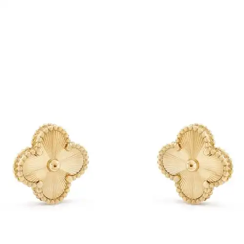 cleef & arpels/梵克雅宝 alhambra 女士复古金色四叶草耳环 vcarp3jl