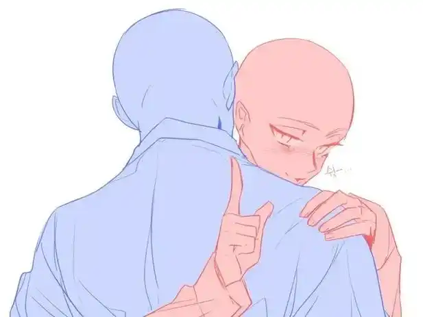 绘画参考病娇系のcp情头绘制模板