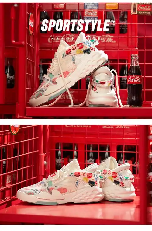 安踏霸道可口可乐联名男鞋休闲鞋子官网秋冬季潮流时尚男士运动鞋