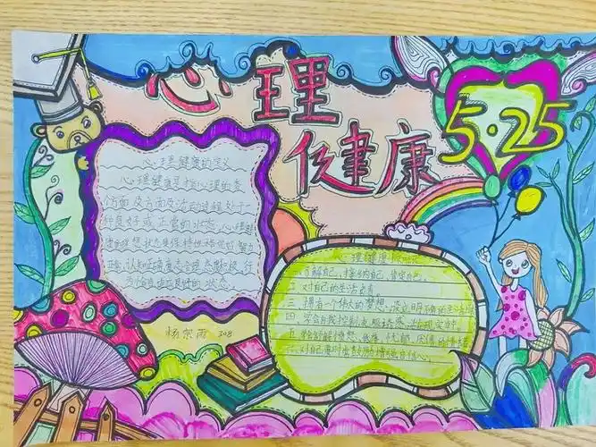 我爱我心理健康手抄报一等奖