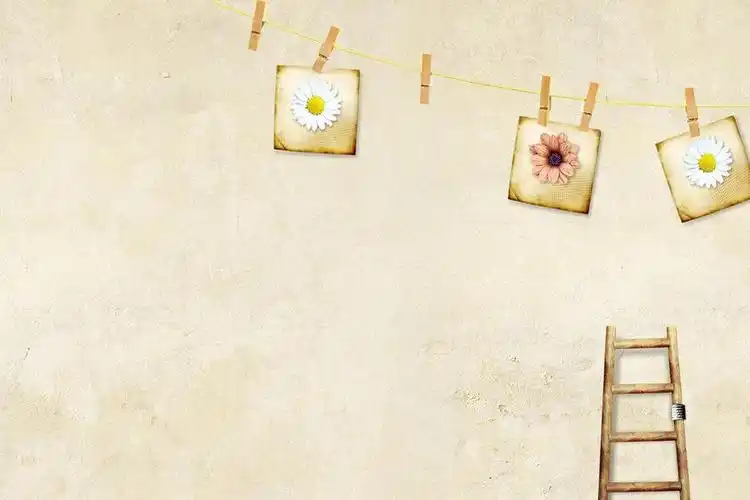 棕色背景墙古典ppt背景图片