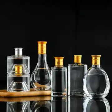 批发酒瓶子白酒瓶空瓶玻璃空酒瓶高档果酒酒罐子密封高档家用自酿