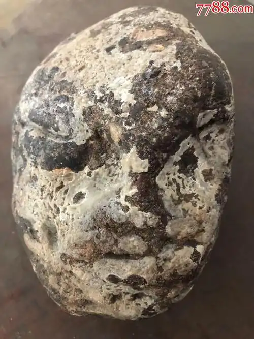 纯天然人头奇石