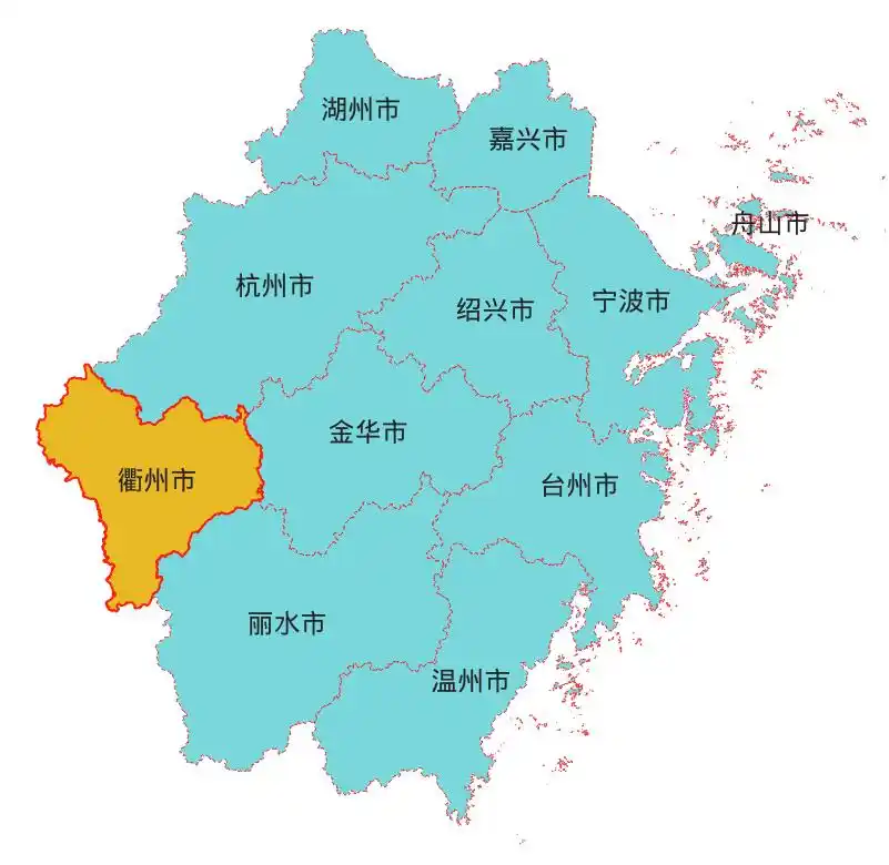 浙江省衢州市建成区排名 有你的家乡吗?