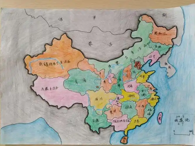 在纸上跳一首"春天的芭蕾"——记三十四中学初一地理组手绘地图比赛