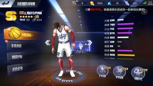 最强nba手游ss球员斯托克顿实力强吗?斯托克顿属性技能全解析