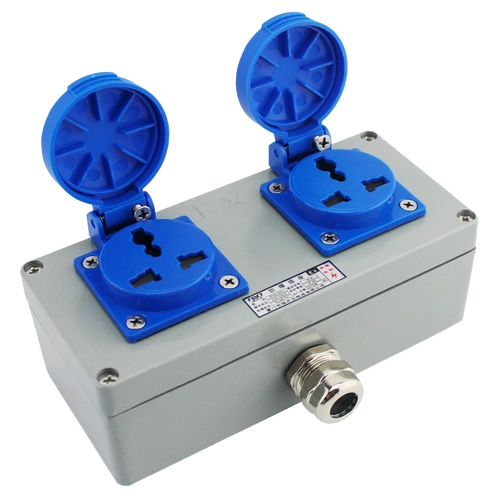 工业插座三孔16a多功能大功率接线插排220v380v电车充电插座 单联 多