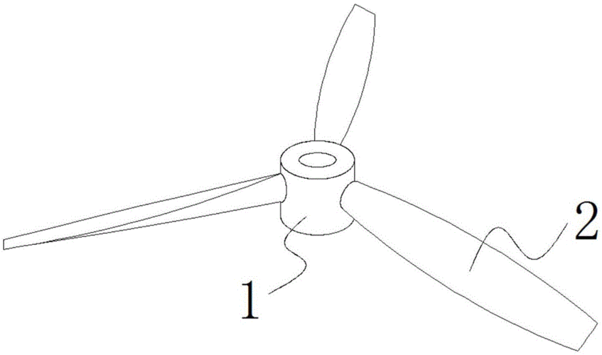一种耐磨的转轴螺旋桨叶的制作方法