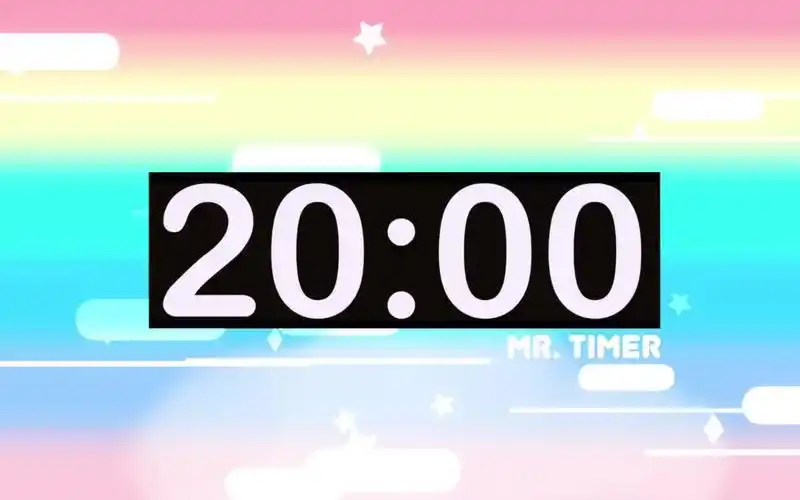 轻快主题倒计时器20分钟