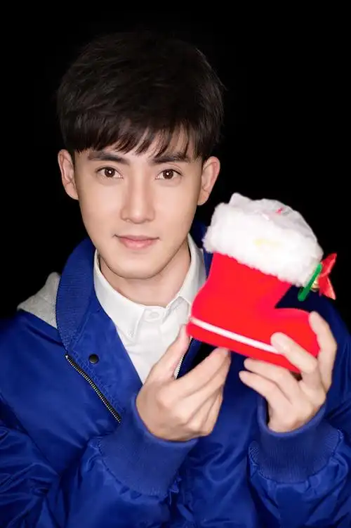 张睿帅气养眼圣诞节写真图片